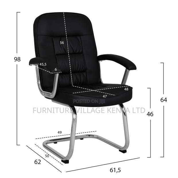 Office Chair; Executive Leather Visitor Chair - thumbnail 3