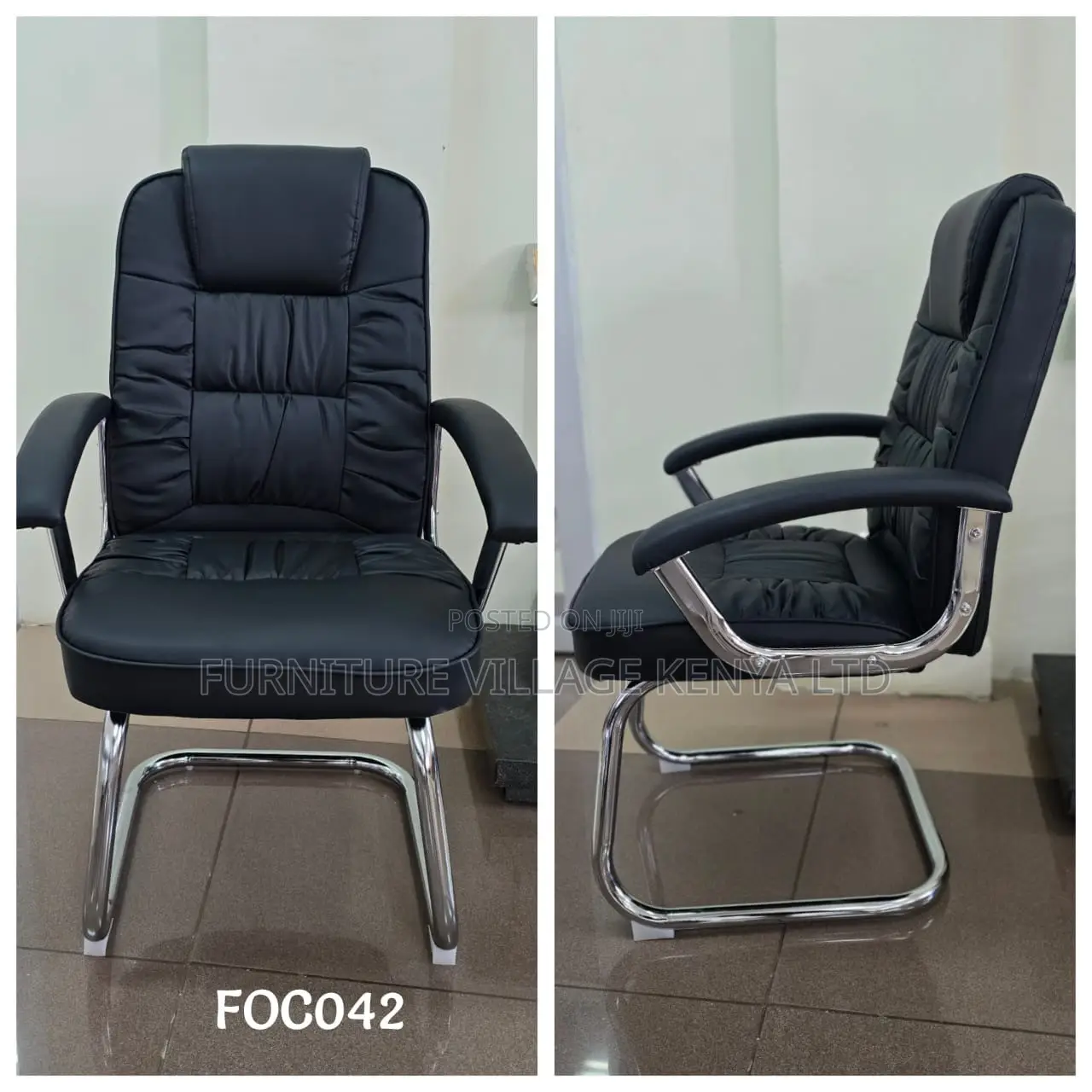 Office Chair; Executive Leather Visitor Chair