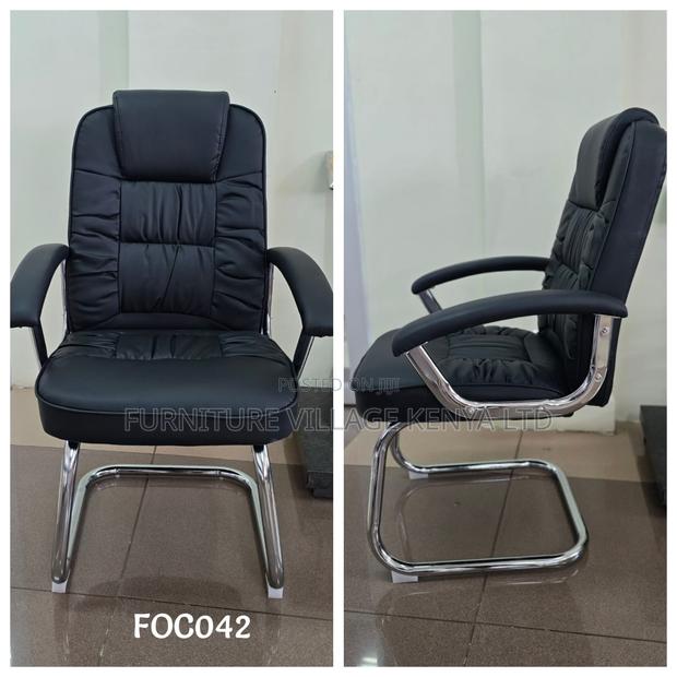 Office Chair; Executive Leather Visitor Chair - thumbnail 7