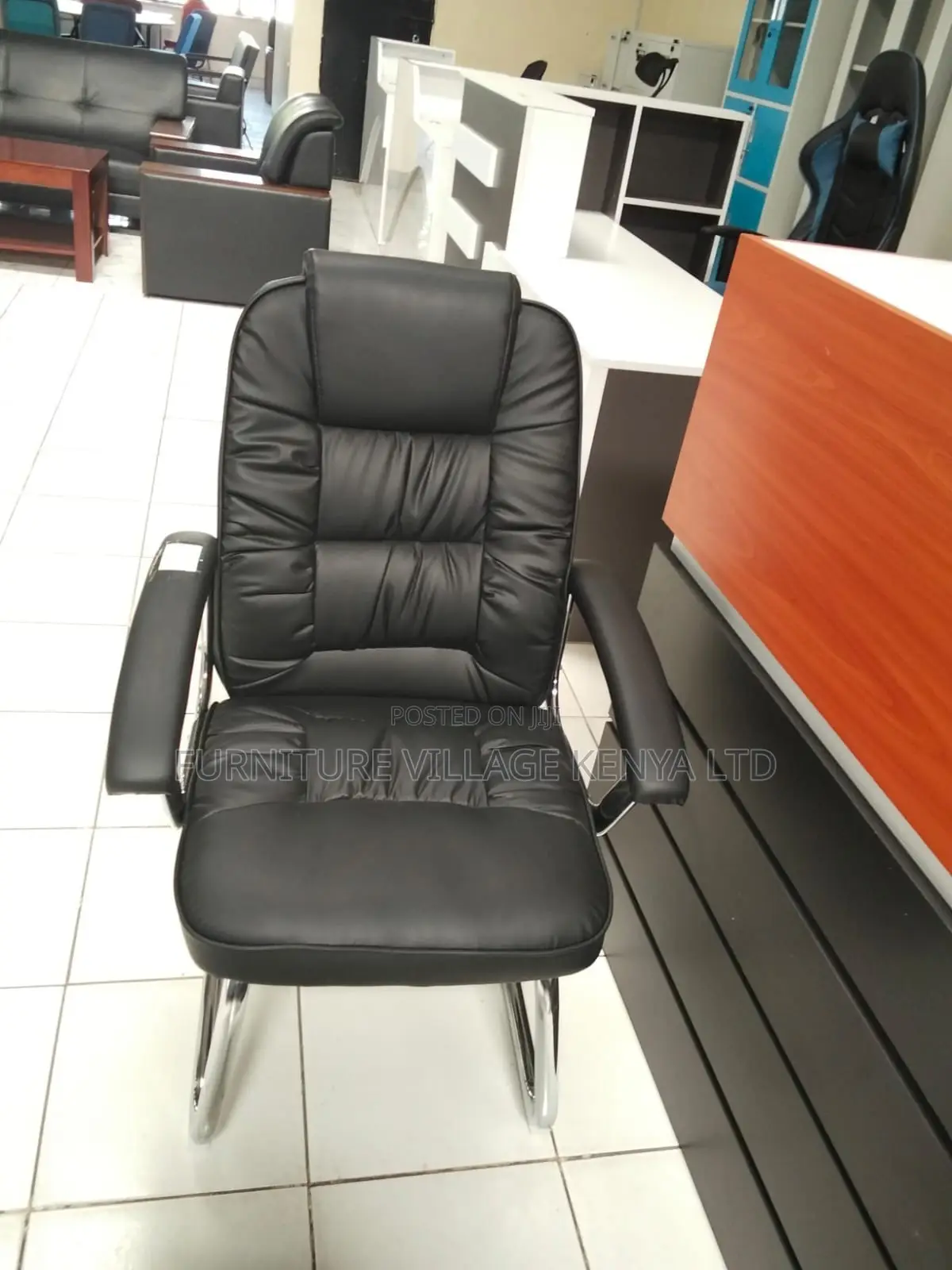 Office Chair; Executive Leather Visitor Chair