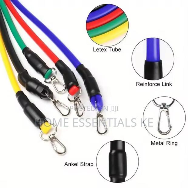 11pcs/Set Pull Rope, Resistance Bands, Portable Fitness Equipment