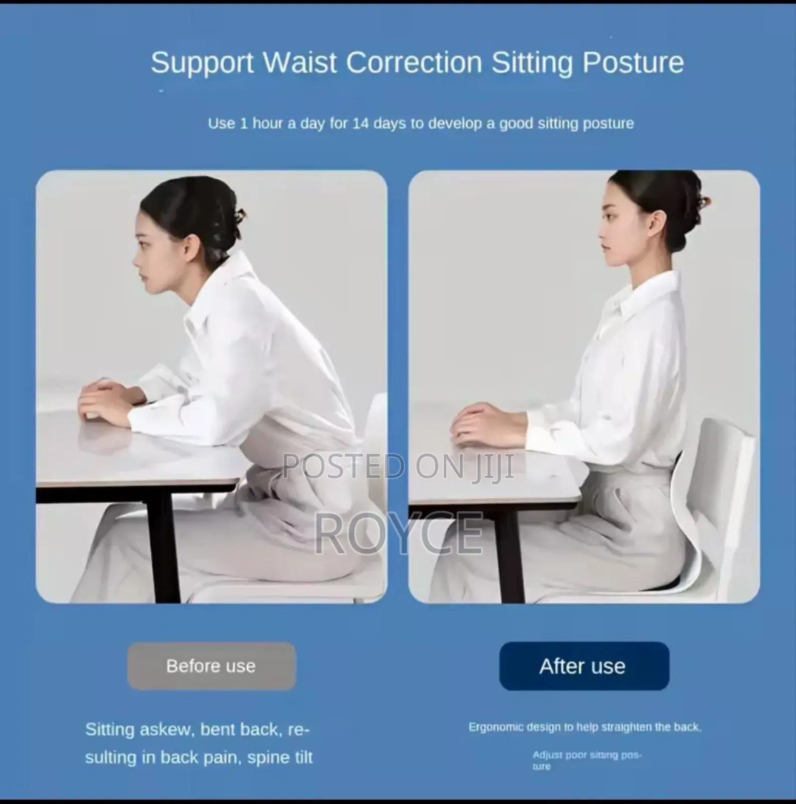 Ergonomic Back Support Lumbar Seat Cushion
