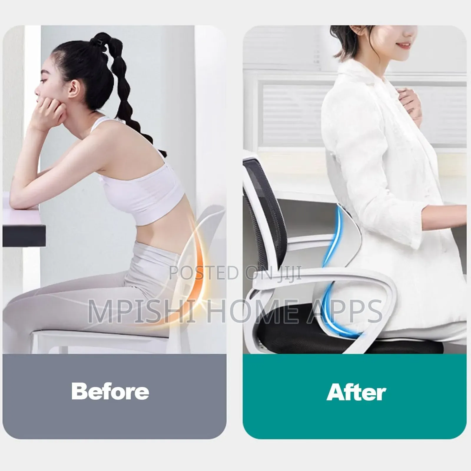Ergonomic Back Support Seat Cushion