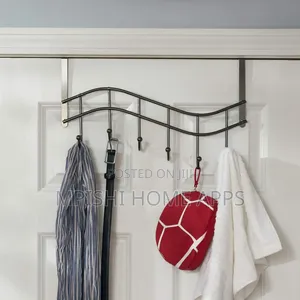 6 Hook Over the Door Hanging Rack