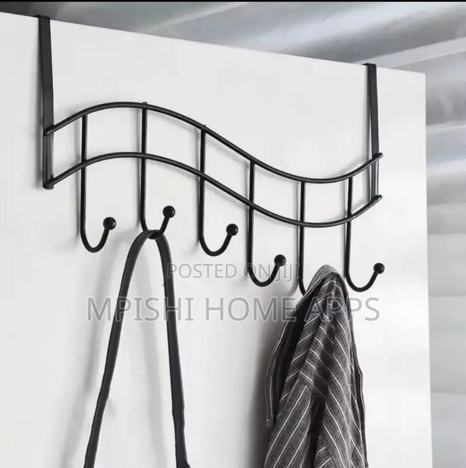 6 Hook Over the Door Hanging Rack