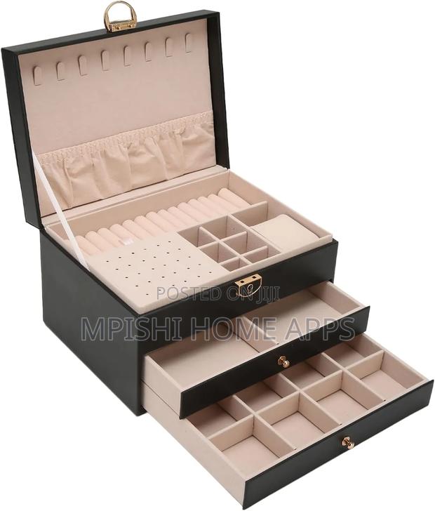 Pu Leather Jewelry Box 3 Layer - main view