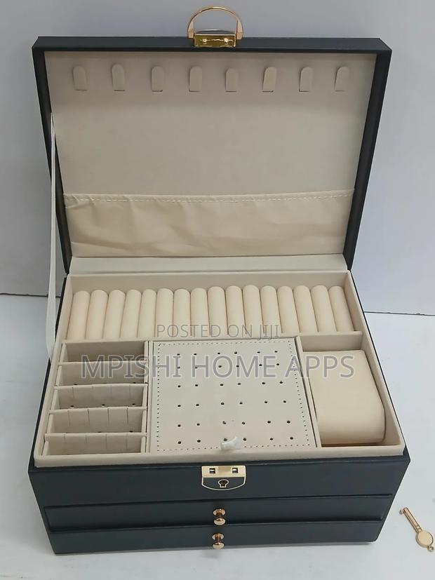 Pu Leather Jewelry Box 3 Layer - thumbnail 9
