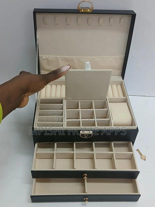 Pu Leather Jewelry Box 3 Layer - thumbnail 11