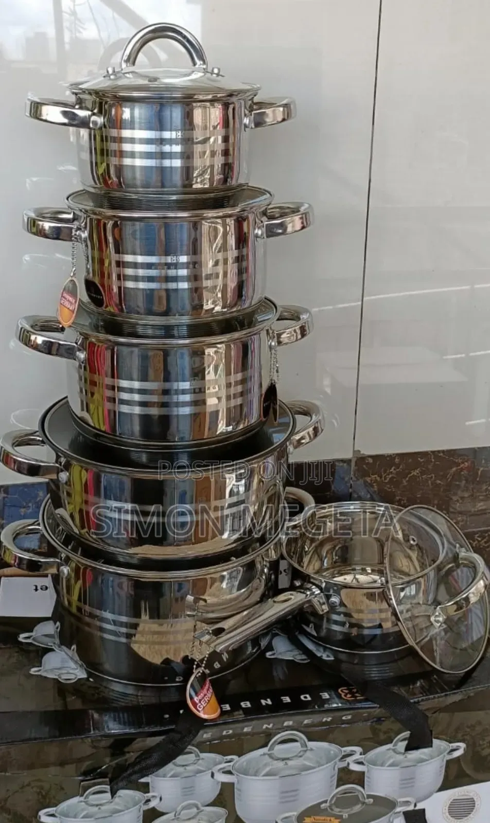 12pcs Edenberg Stainless Sufuria Set