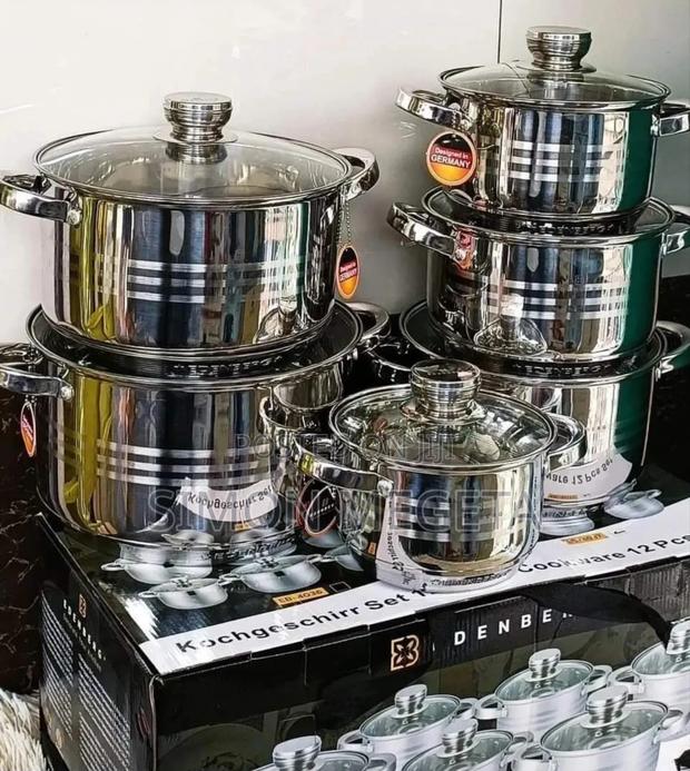 Grab the Restocked 12pcs Edenberg Stainless Sufuria Set