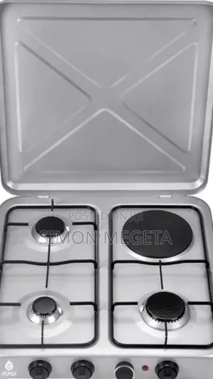 Nunix Table Top Cooker 3 Gas + 1 Electric Burner Stove