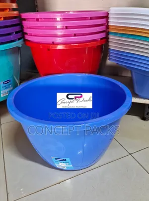 50ltr Round Jumbo Kenpoly Plastic Cleaning Basin.