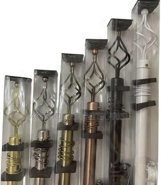 Quality Aluminium Steel Curtains Rod 2 Meters (Double)