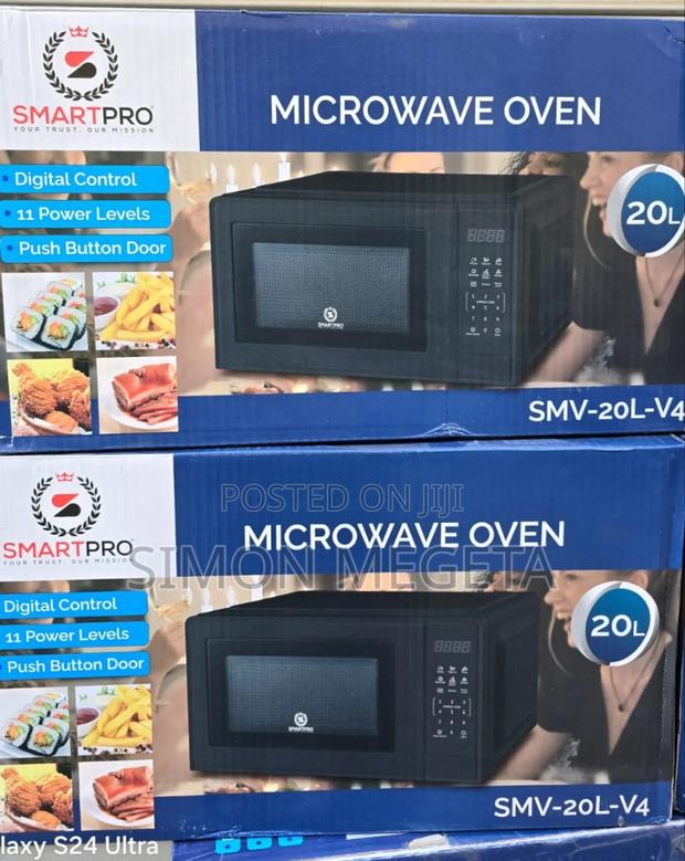 Smart Pro Digital Black Microwave 20 Litres