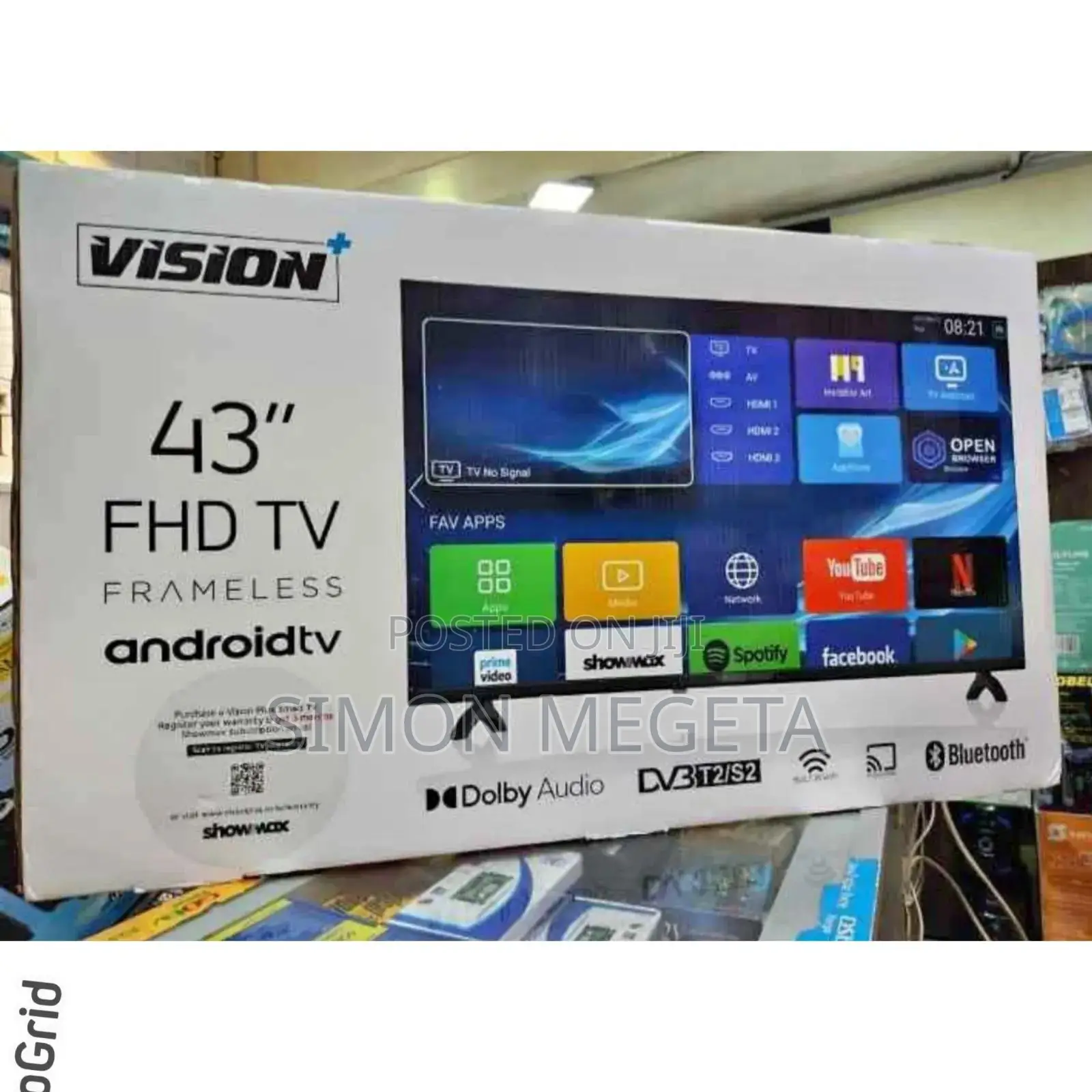 Restocked Vision 43 Inches Smart Tv