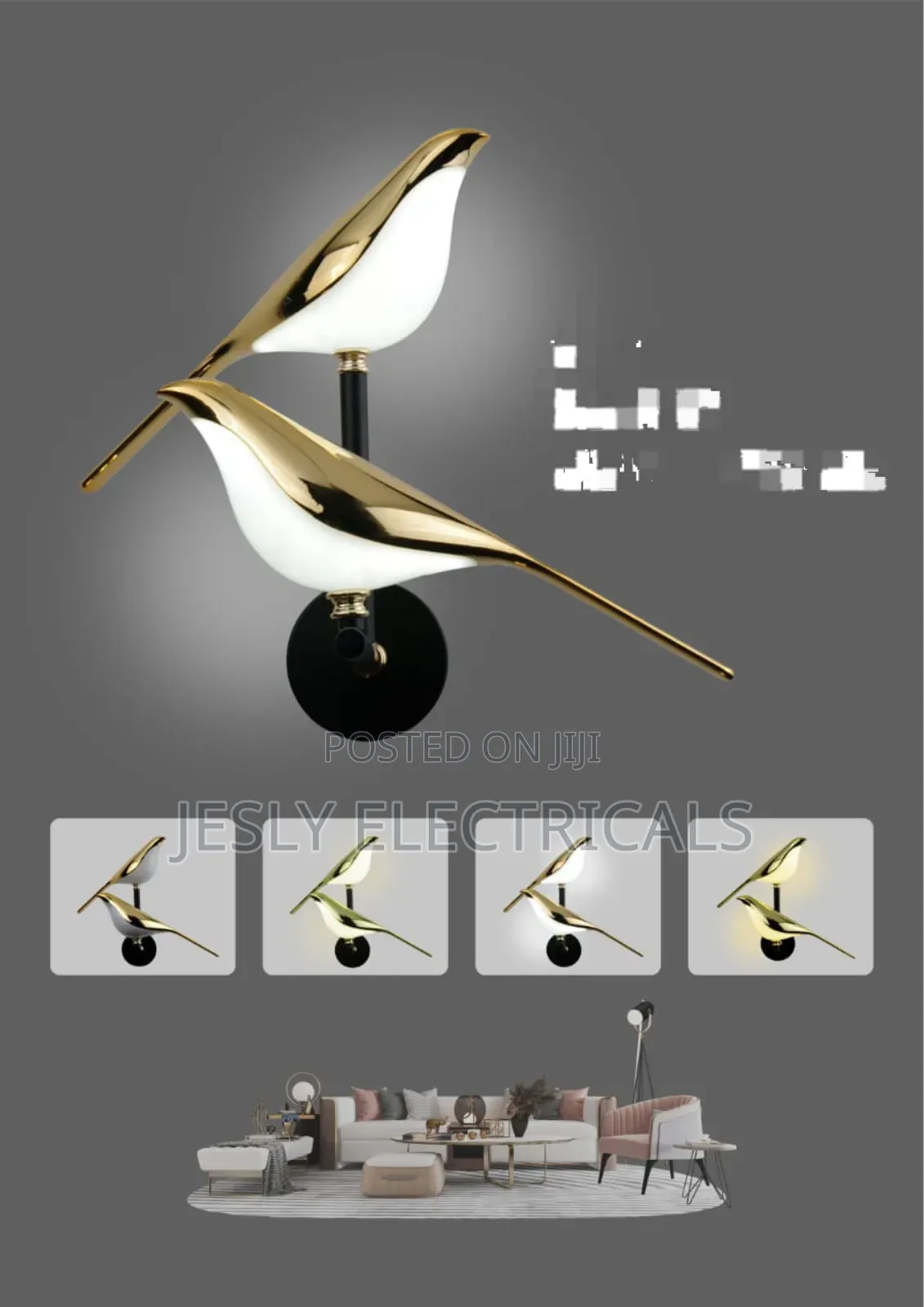 Aeyee Bird Wall Sconce