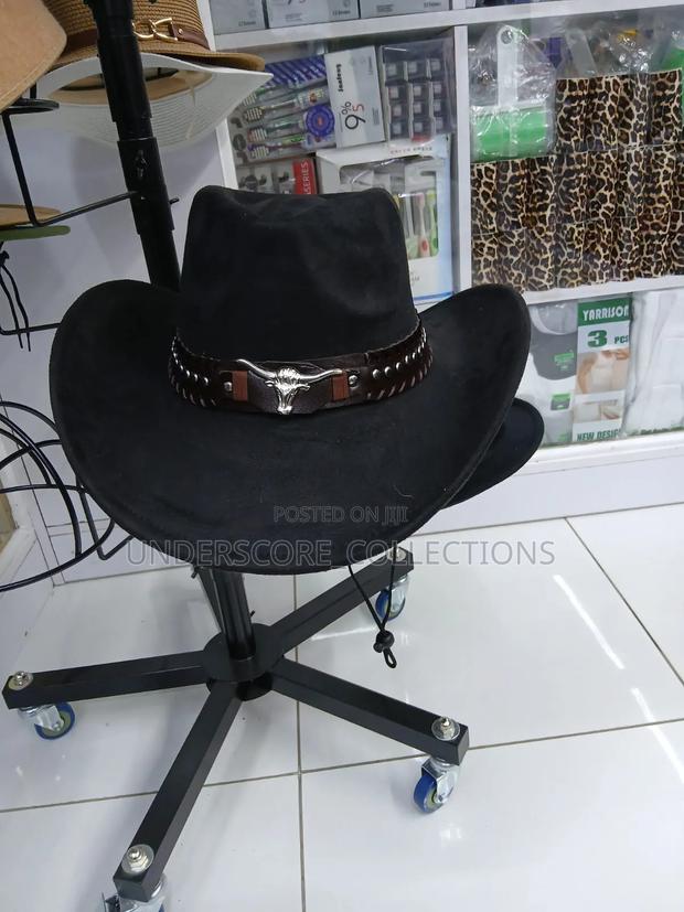 Unisex Summer Sun Solid Cool Wide Brim Western Cowboy Hat - thumbnail 3