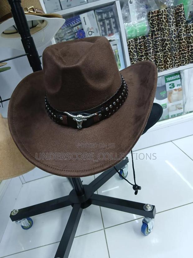 Unisex Summer Sun Solid Cool Wide Brim Western Cowboy Hat - thumbnail 6