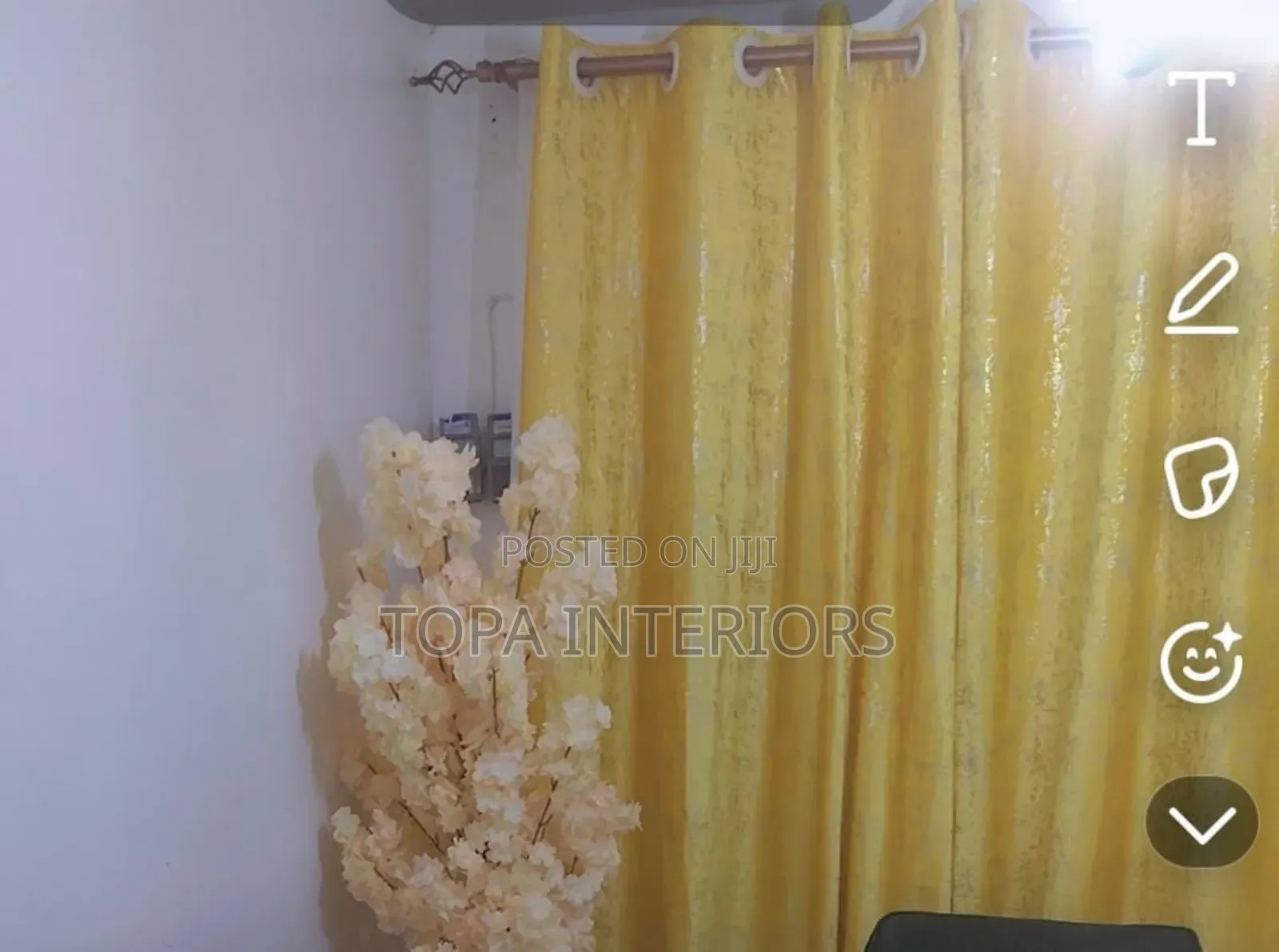 Yellow Velvet Curtains for Home Window Covering