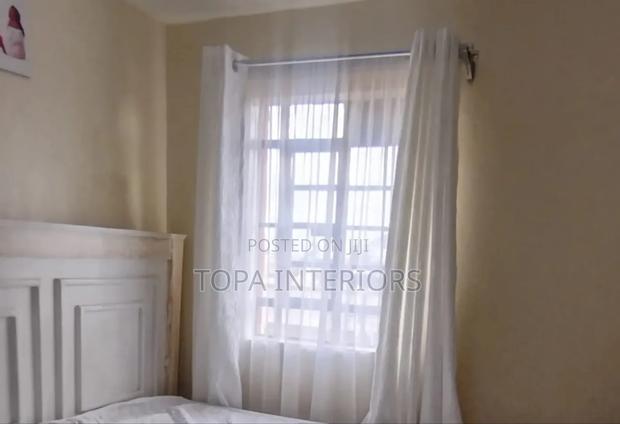 Drapery White Curtains Plain Bedroom Privacy Window Drapes
