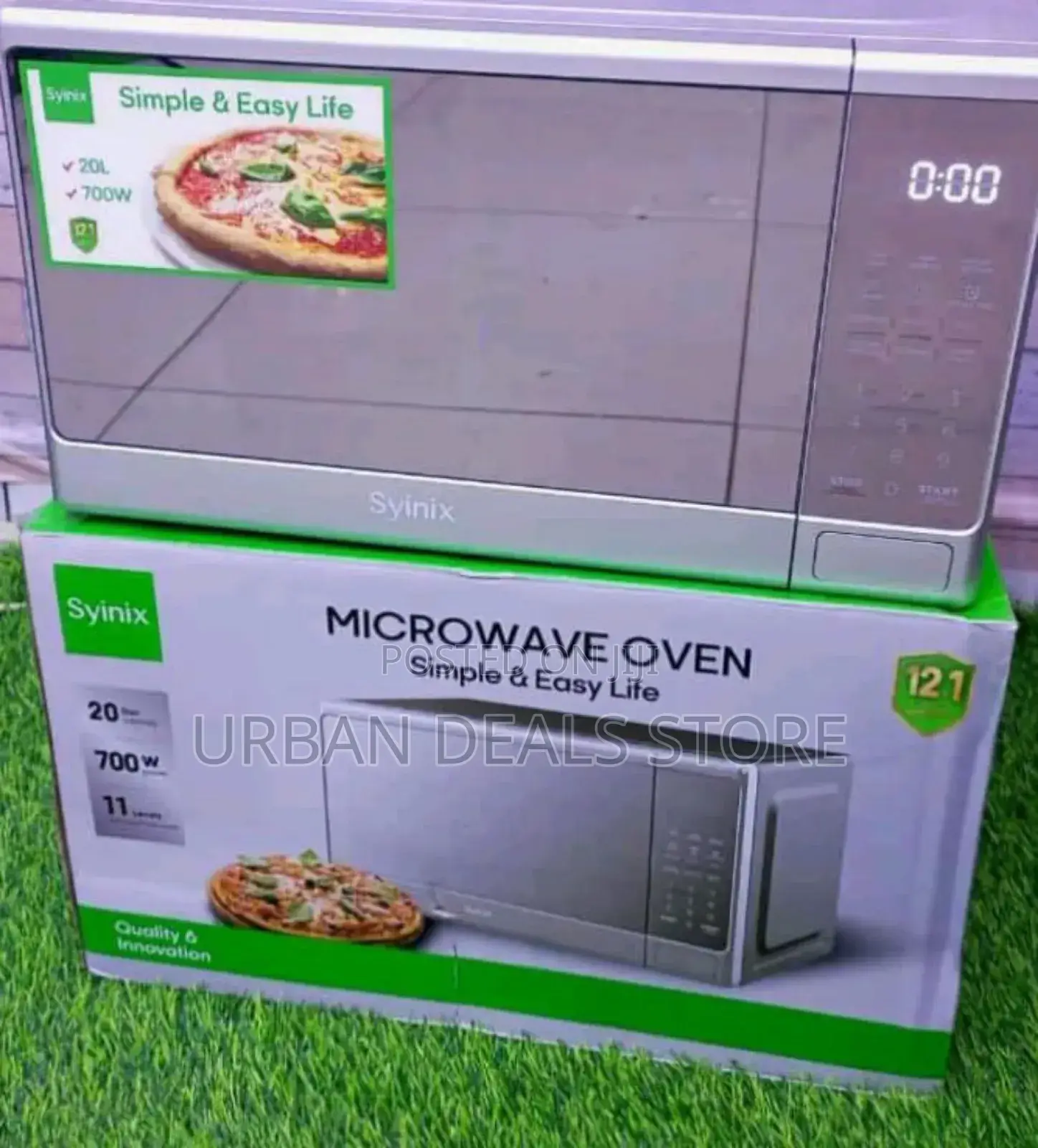 Syinix Digital Microwave 20l.
Silver 
Black