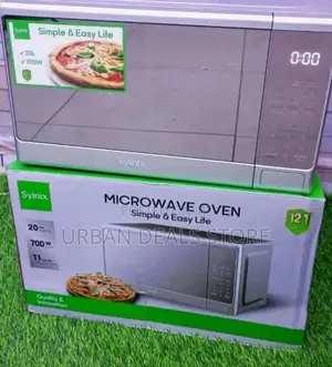 Syinix Digital Microwave 20l.
Silver 
Black