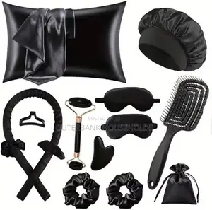 13pcs Satin Silk Beauty Sleep Set