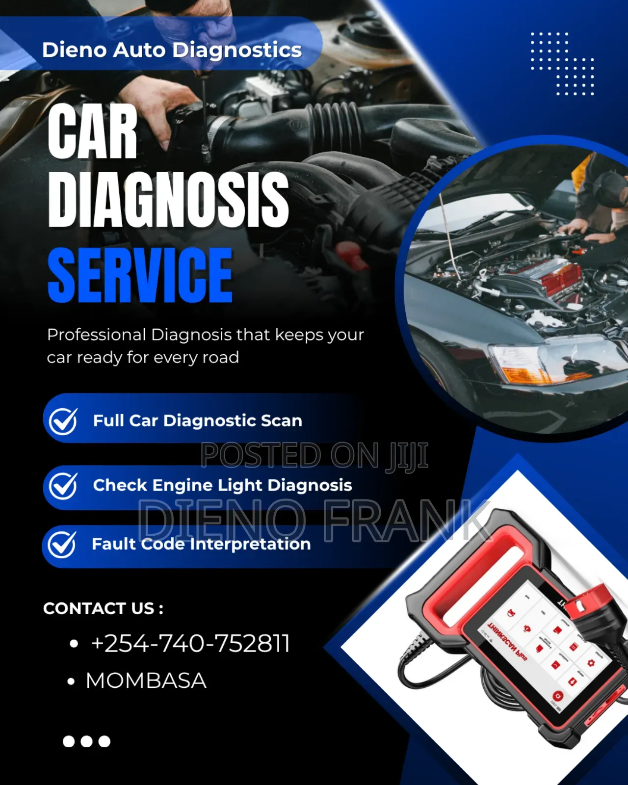 Car Diagnosis – Mombasa (Detailed With a Health Report)