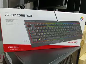 This Is a Hyperx Alloy Core RGB Membrane Gaming Keyboard.