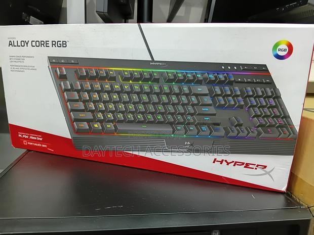 Hyper-X Alloy Core RGB Membrane Gaming Keyboard - Black - thumbnail 3