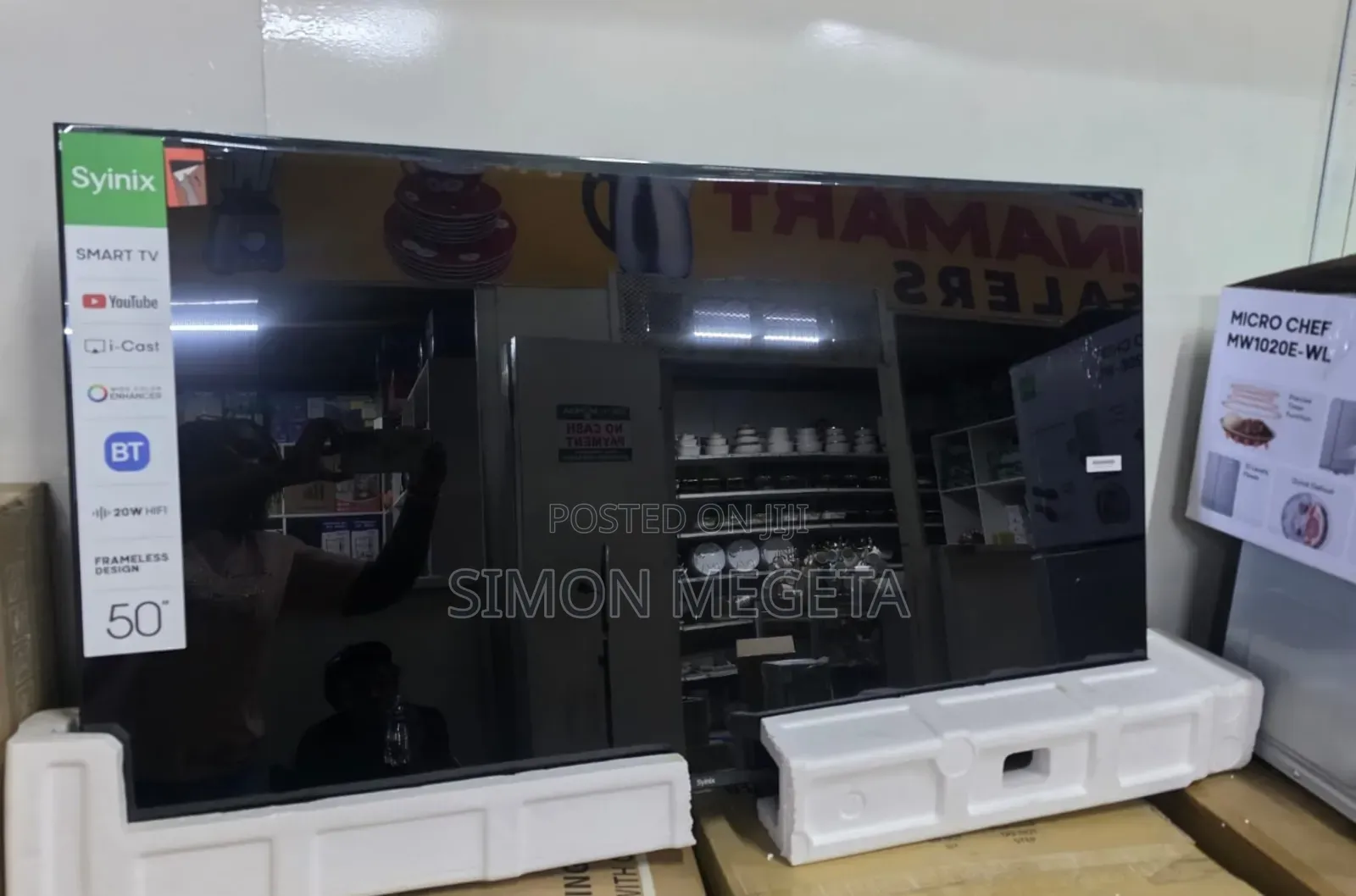 Syinix 50" Smart Tv – Icast, Youtube, Wifi, Bluetooth