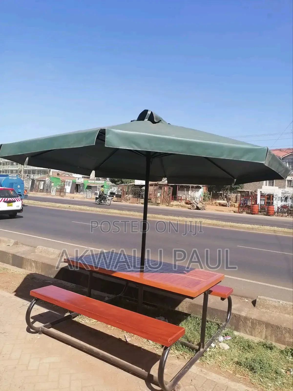 Bench With Umbrella