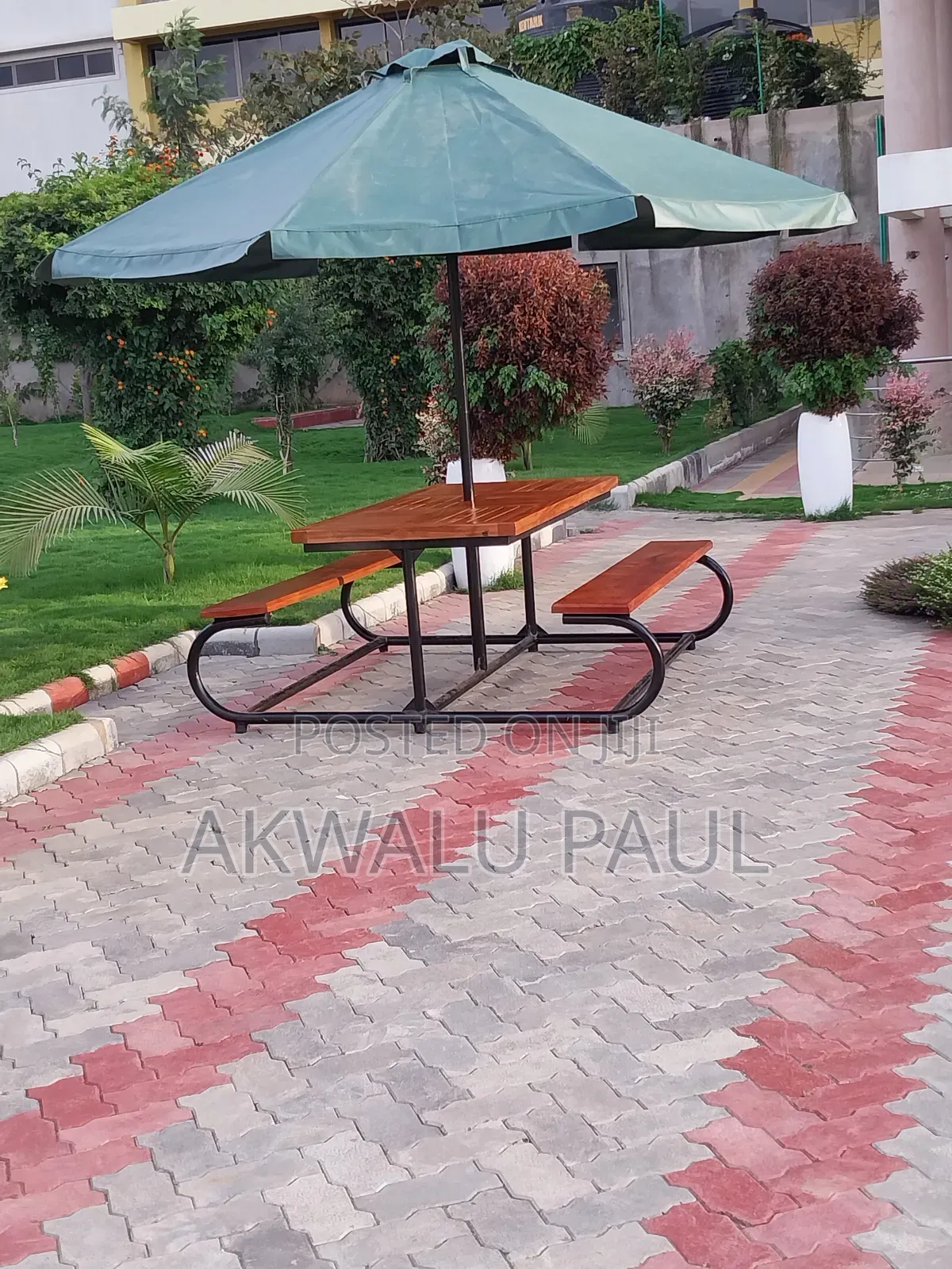 Bench With Umbrella