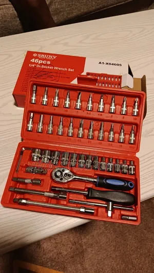 1⁄4 Dr Socket Wrench Set 46pcs Combination Set