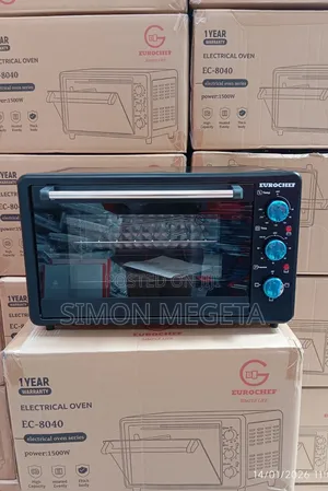 Eurochef 40l Electric Rotisserie Oven – 3-Knob Settings