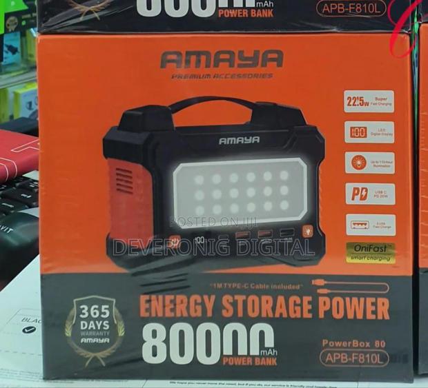 Amaya Powerbox 80apb-F810l 80,000mah 22.5w* Energy Storage Power Bank - thumbnail 2