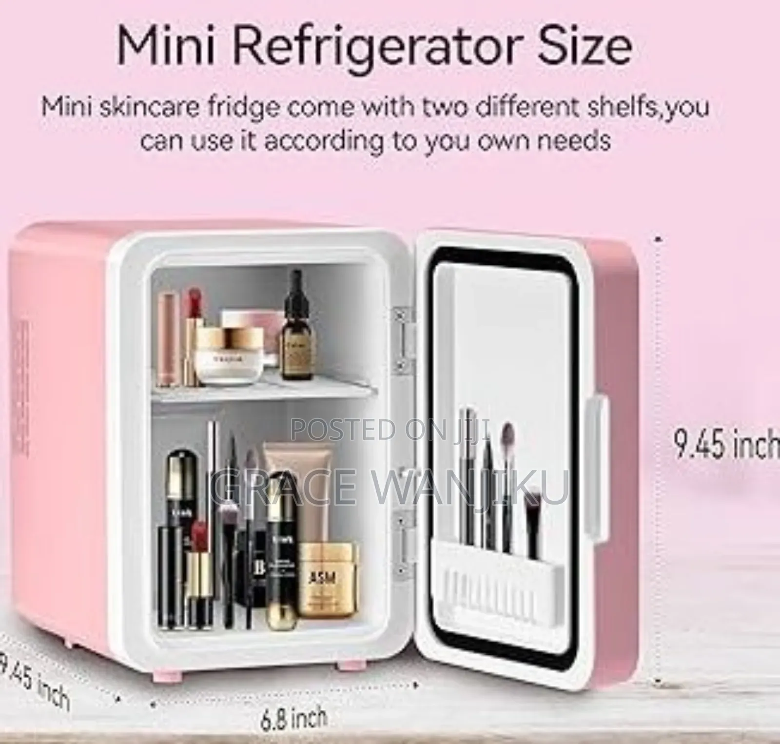 4l Portable Beauty Car Fridge With Mirror and Duo Power Option