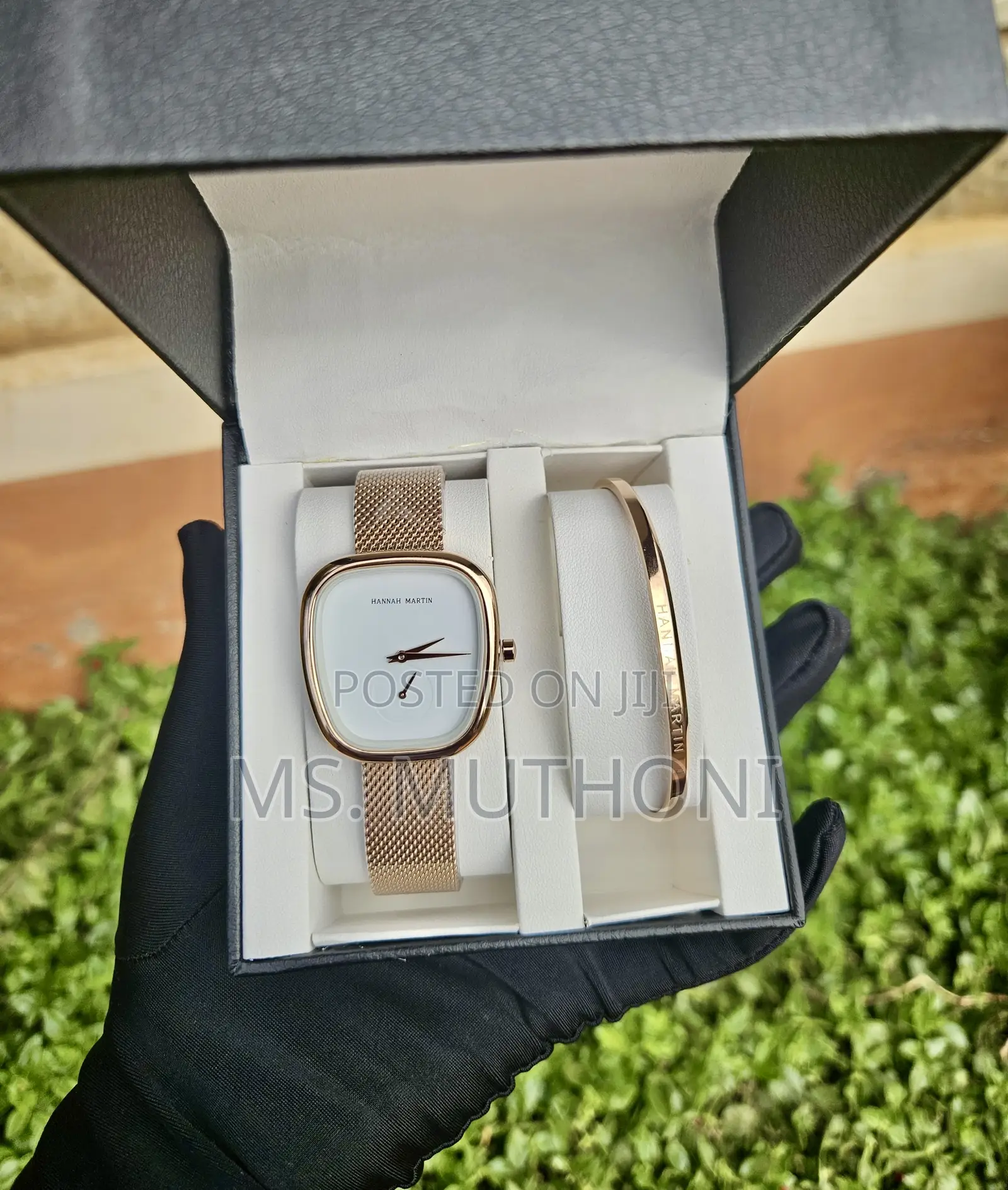 Bracelet X Wrist Watch. H. Martin Ladies Gift Set