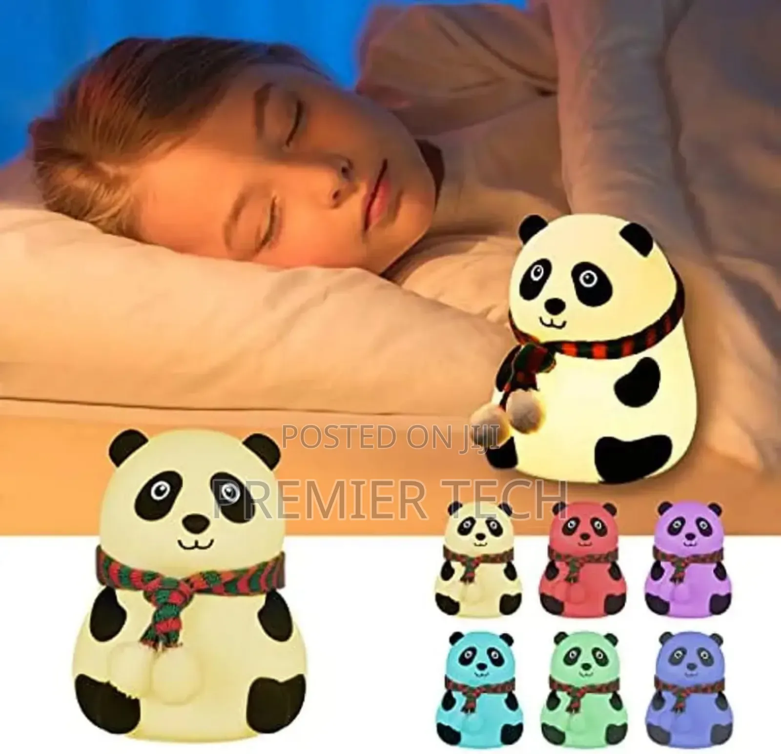 *Panda Kids Night Silicon Led Bedside Decoration Lamp