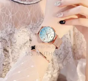 Wrist Watch X Bracelet Hannah .M Ladies Gift Set