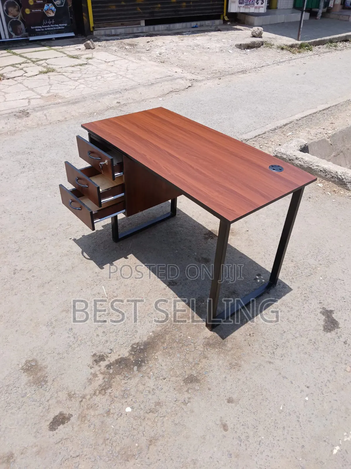 Metallic Drawered Table