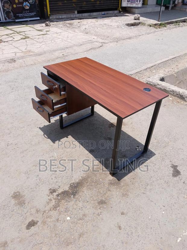 Metallic Drawered Table - main view