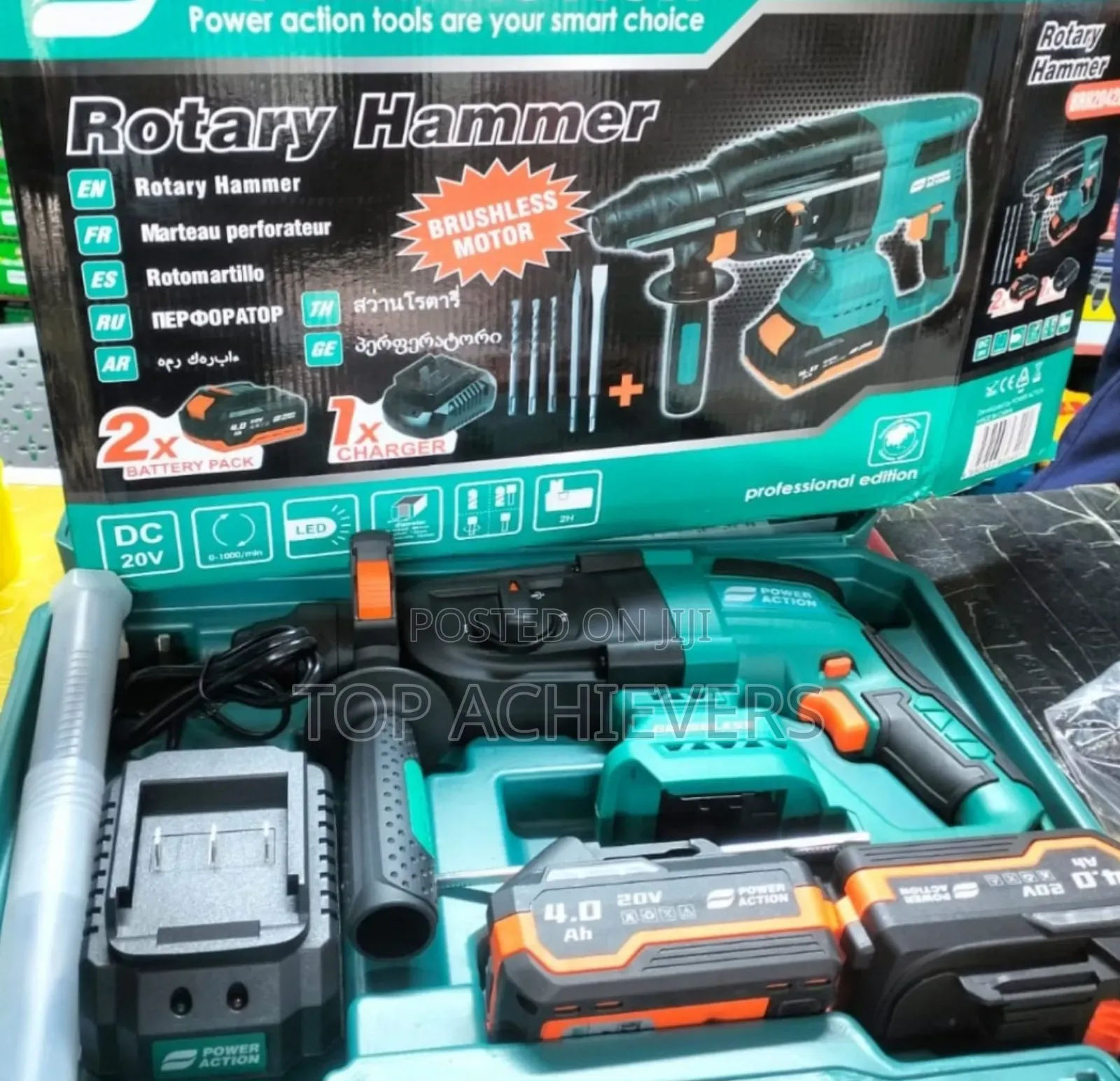 Heavy Duty Cordless/Rechargable Rotary Hammer 20v