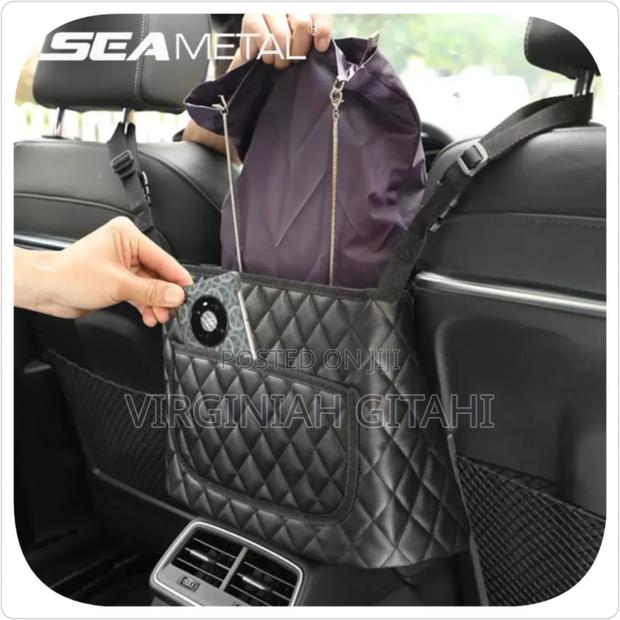 High Quality Pu Leather Car in Between Seat Organizer