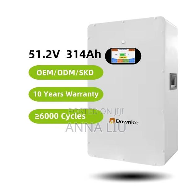 16kwh Dawnice Wall-Mount Lithium Battery 51.2v 314ah