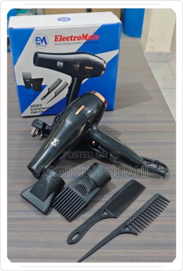Electromate Commercial Hairdryer/Brodry With Accessories