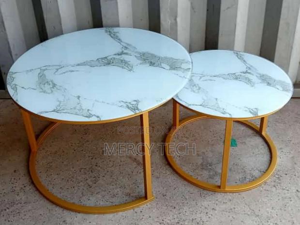 Glass Marble Effect 2in1 Coffee Table - main view