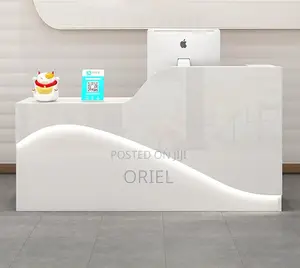 Recption Desk : 1.8m Sleek Professional Office Reception Desk