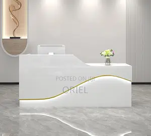 Recption Desk : 1.8m Sleek Professional Office Reception Desk