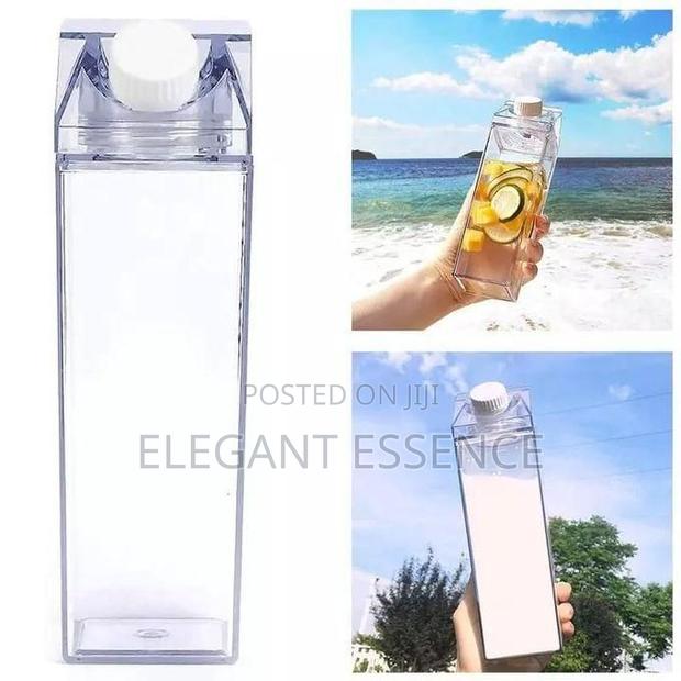 Acrylic Transparent Fridge Milk/ Water Bottles-1l - thumbnail 2